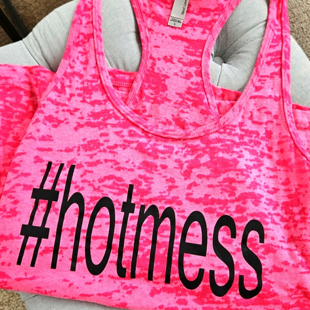 Pink Racerback Tank Top